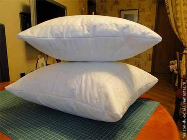 простой способ сшить подушку