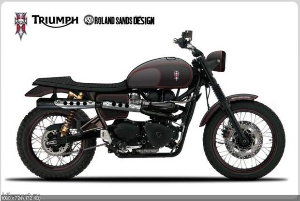 Мотоцикл Hawkized Triumph от Роланда Сэндса