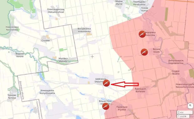 ВС РФ освободили от ВСУ село Запорожье и пробили брешь в обороне противника восточнее Мирнограда в ДНР