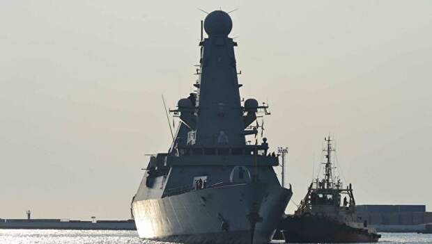 Эсминец Королевских ВМС Великобритании DUNCAN в порту Одессы. 24 июля 2017