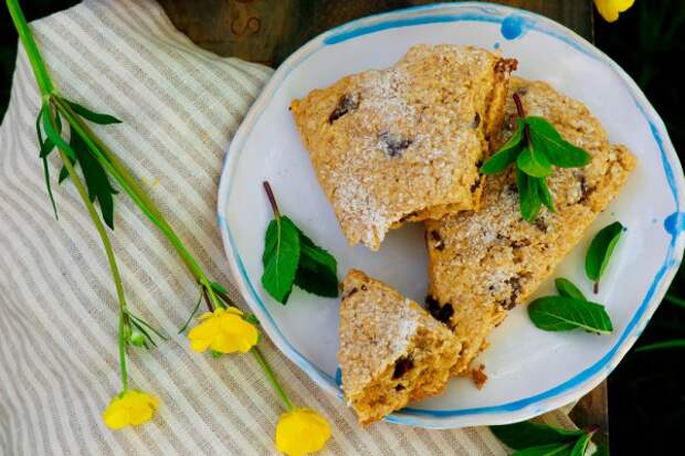 Сконы с кусочками шоколада