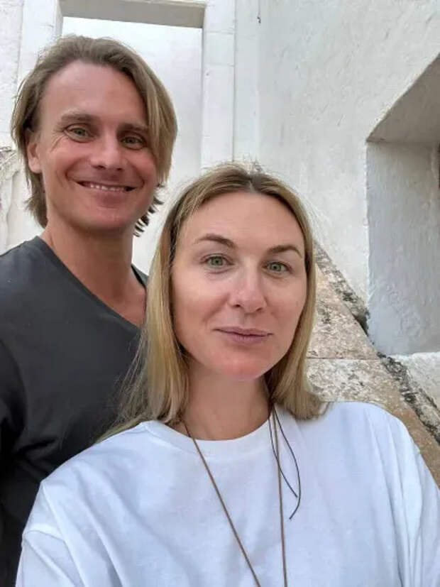 Дарья Веледеева с мужем Леонардо