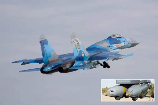 ВСУ оснащают истребители Су-27 американскими планирующими бомбами GBU-39