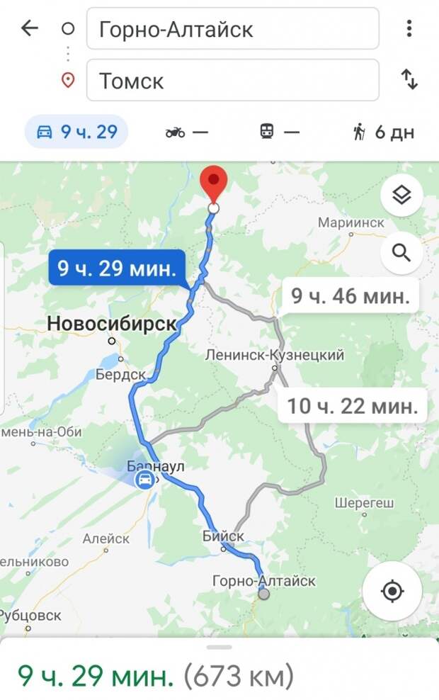 Карта новосибирск горно алтайск