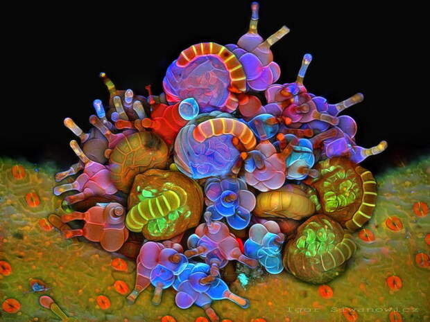 Фотографии насекомых Igor Siwanowicz через лазерный сканирующий микроскоп