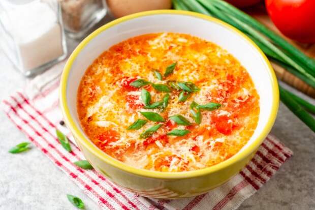 Куриный суп с отварным яйцом и сыром пошаговый рецепт с фото