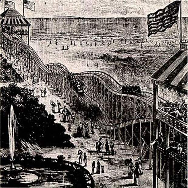 Первый аттракцион Томпсона 1884 год