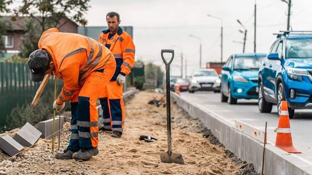 В Подмосковье названы три округа‑лидера по объему строительства тротуаров