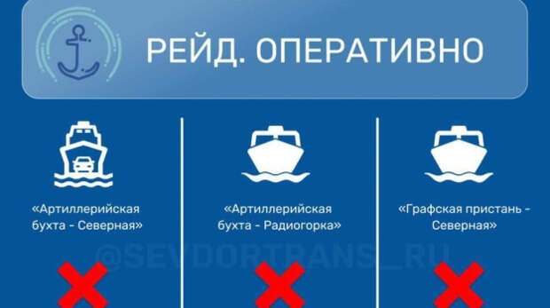 Из-за непогоды в Севастополе не ходят катера и паромы