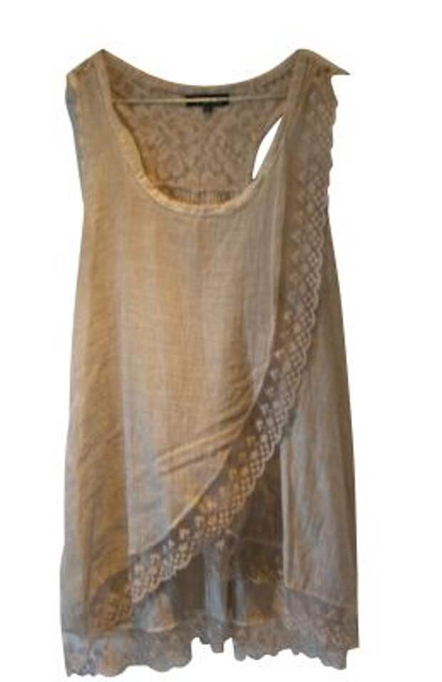Could wear over or under another garment.  Inspiration:  Isabel Marant - flowy, feminine tank top.: 