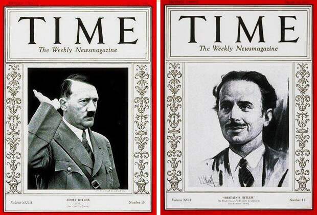 Гитлер – «человек года» по версии журнала «Time» (1939). Лидер британских фашистов Мосли удостоился этой чести в 1931-м. Сейчас на эту роль готовят Зеленского