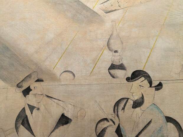 Фрагмент панно декораций Еврейского камерного театра. 1920. Марк Шагал