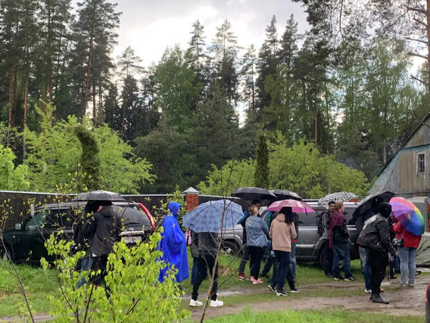 Болельщики в ожидании шоу