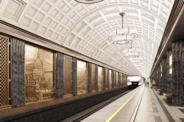 Собянин рассказал, какими будут интерьеры новой станции метро «Достоевская»