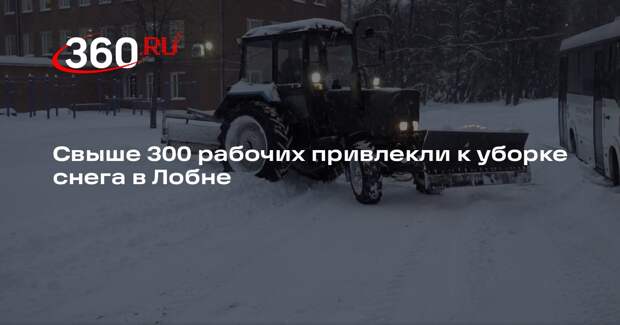 Свыше 300 рабочих привлекли к уборке снега в Лобне