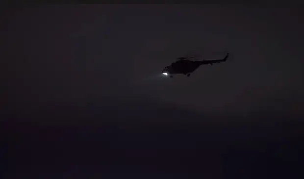 Зрелищные кадры боевого применения ударных вертолетов Ка-52 ВКС РФ появились в Сети