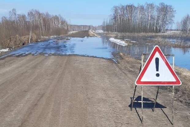 Паводок заблокировал проезд по 9 дорогам в Новосибирской области