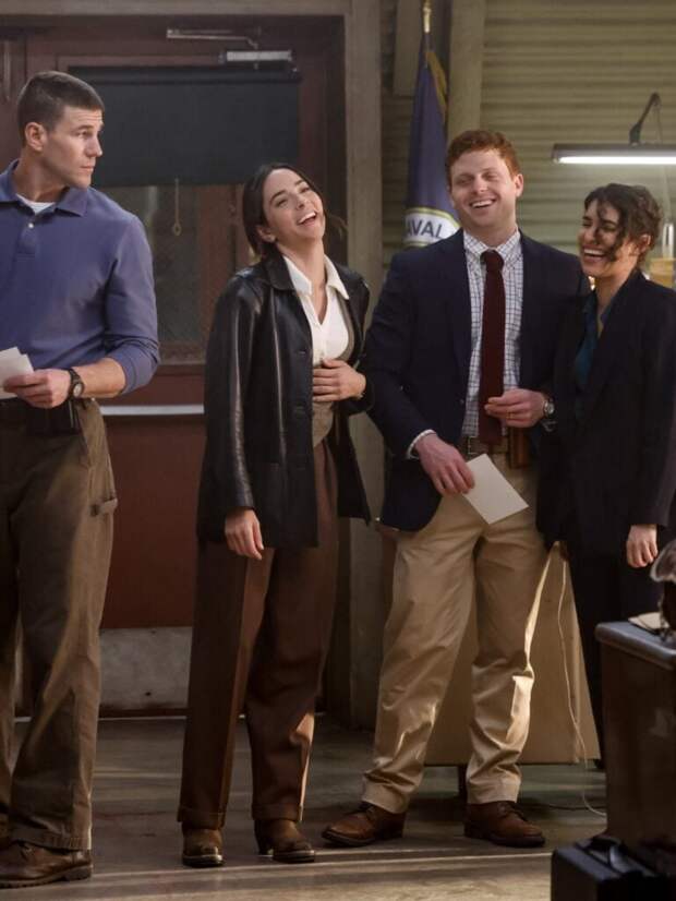 Austin Stowell as Leroy Jethro Gibbs, Mariel Molino as Cecilia âLalaâ Dominguez, Caleb Foote as Bernard âRandyâ Randolf, and Diany Rodriguez as Vera Strickland