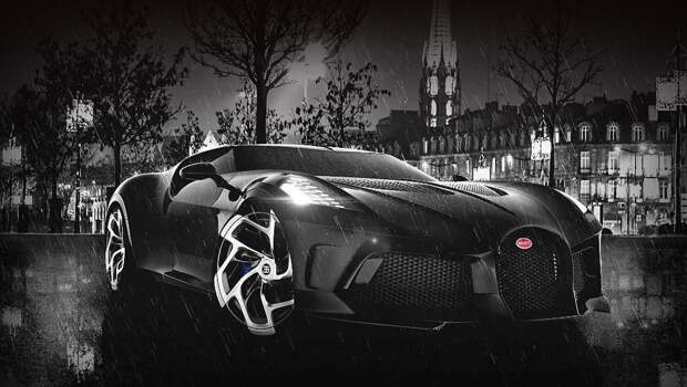 Bugatti la voiture noire. Новые изображения дают представление о финальной версии машины (к слову, в апреле её видели около завода Bugatti в Мольсеме).