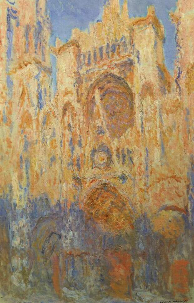 Claude Monet. Rouen Cathedral, sunset