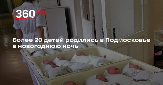В Московской области в ночь на 1 января родились 23 ребенка
