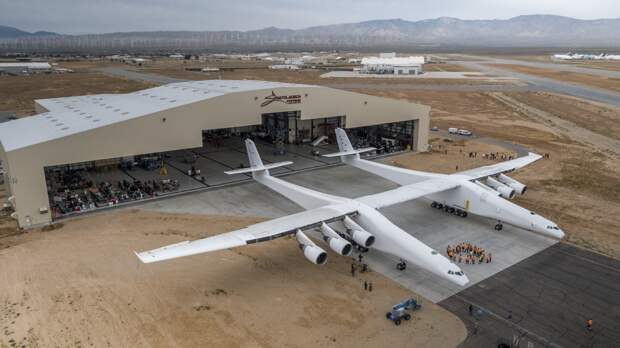Stratolaunch Aircraft Makes First Rollout To Begin Fueling Tests