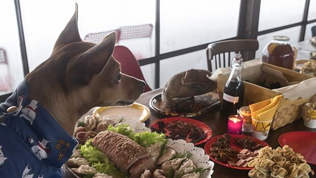 Ветеринар напомнил о недопустимости еды с «новогоднего стола» для домашних животных