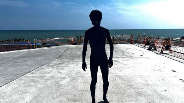 Блогер из Японии покрыл свое тело самой черной краской в мире