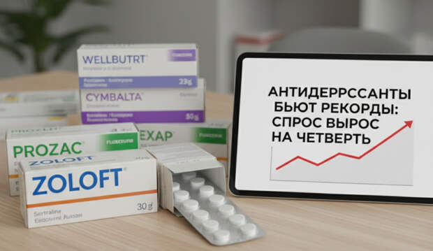 Антидепрессанты бьют рекорды: спрос вырос на четверть