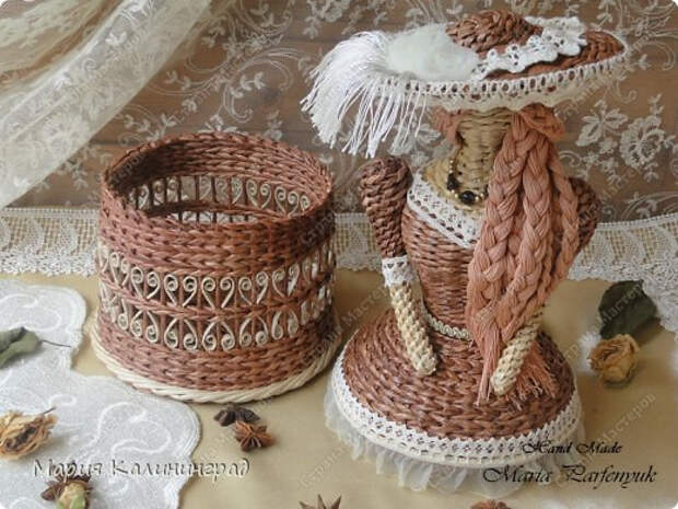 Очень красивые плетенки из газет от Марии Калининград (54) (520x390, 216Kb)