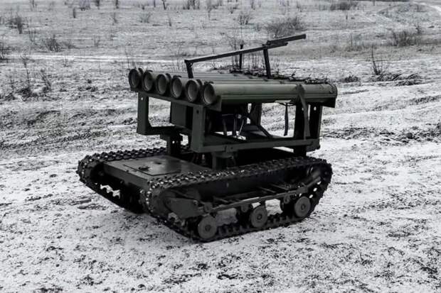 Платформа с огнемётами: наземный РТК «Рой