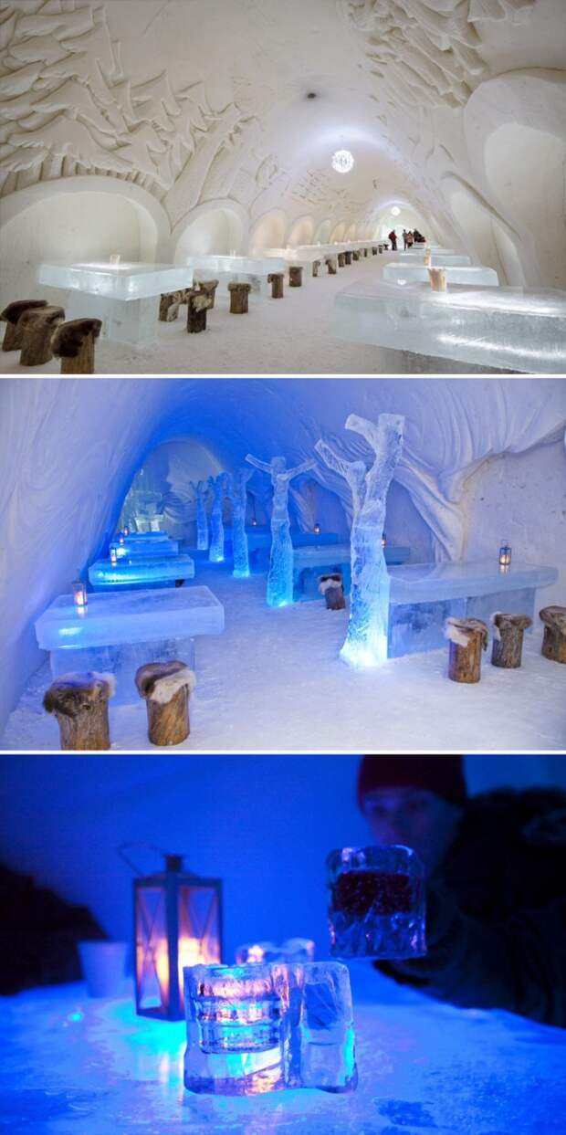 Снежный ресторан The Snowcastle Of Kemi, Кеми, Финляндия  мир, подборка, ресторан