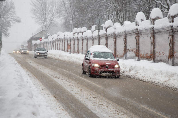 В тульской Госавтоинспекции назвали проблемные участки на трассах после снегопада