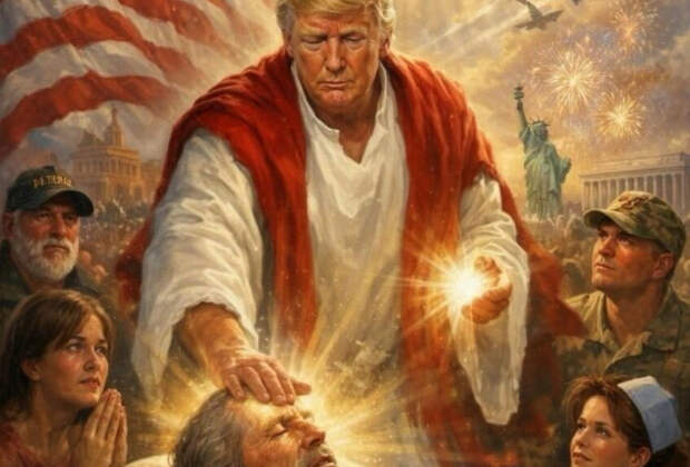 Трамп удалил картинку с собой в образе Христа