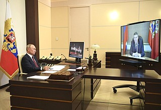 Встреча с губернатором Брянской области Александром Богомазом (в режиме видеоконференции).