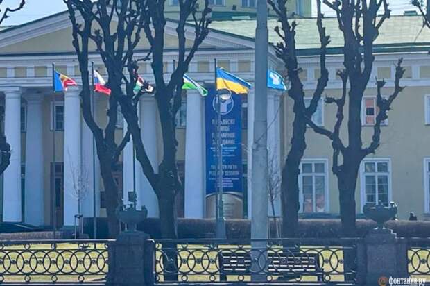 Реплика про украинский флаг в Ленинграде