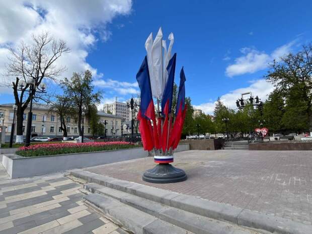 Тула украсится 47 флаговыми арт-объектами и 500 флагами к 81-й годовщине Победы