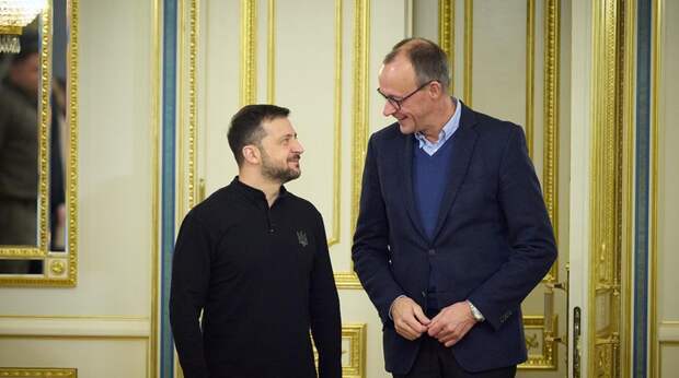 Зеленский прилетел в Германию требовать у Мерца 90 миллиардов евро