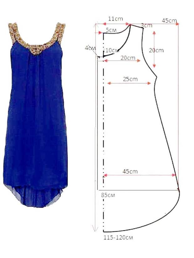 Выкройка платья-сарафана 3