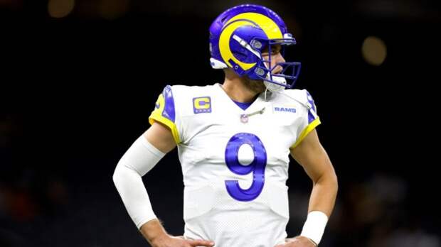 Matthew Stafford before Rams game