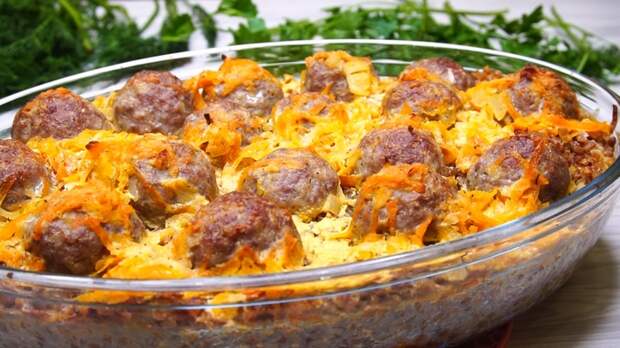Гречка с мясными шариками Гречка, Рецепт, Видео рецепт, Еда, Видео, Длиннопост