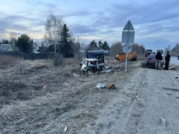 Под Тюменью неожиданно вылетевшая на дорогу фура привела к гибели газелиста