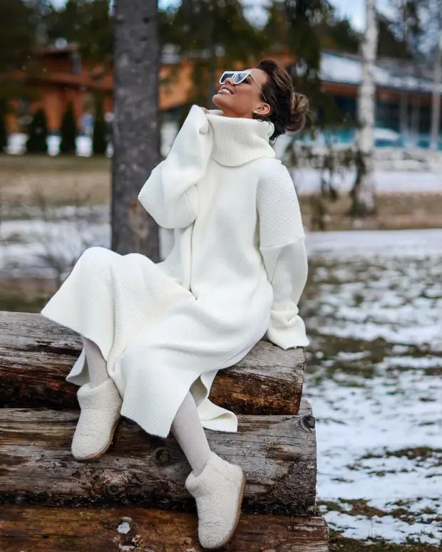 Платье-свитер: 12 моделей, которые помогут чувствовать себя комфортно и уютно