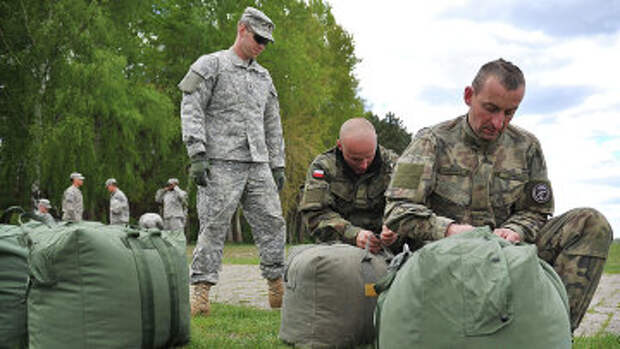 Совместные учения войск США и Польши. 3 мая 2014. Архивное фото