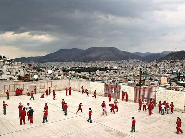 Emiliano Zapata Elementary School, Идальго, Мексика дети, игровые площадки, мир, путешествия, страны