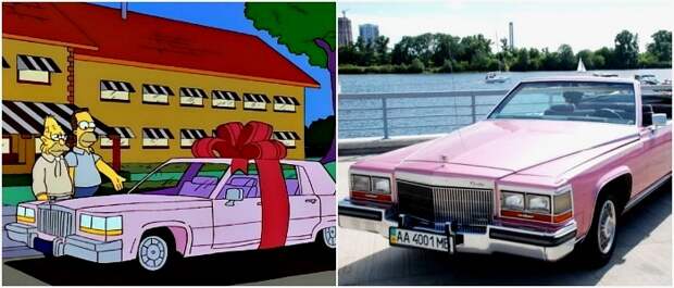 Еще один автомобиль в Симпсонах, который связан с Элвисом Пресли. /Фото: cadillacforums.com, business-car-rent.net Еще один автомобиль в Симпсонах, который связан с Элвисом Пресли. /Фото: cadillacforums.com, business-car-rent.net