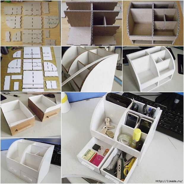 How-to-DIY-Cardboard-Desktop-Organizer-with-Drawers (700x700, 354Kb)