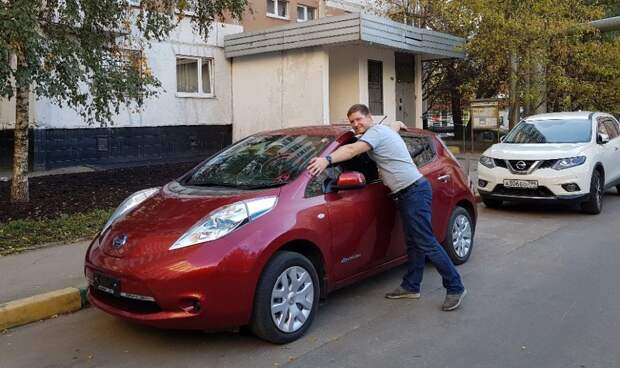 Водитель из Щукина ездит за город на электромобиле