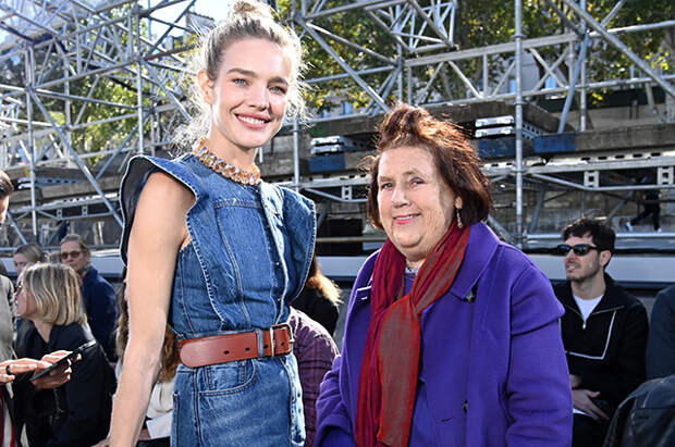 Неделя моды в Париже: Наталья Водянова, Деми Мур, Джиллиан Андерсон на показе Chloe