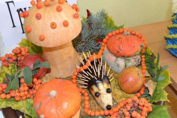 Поделки из овощей и фруктов на тему «Осень» для выставки